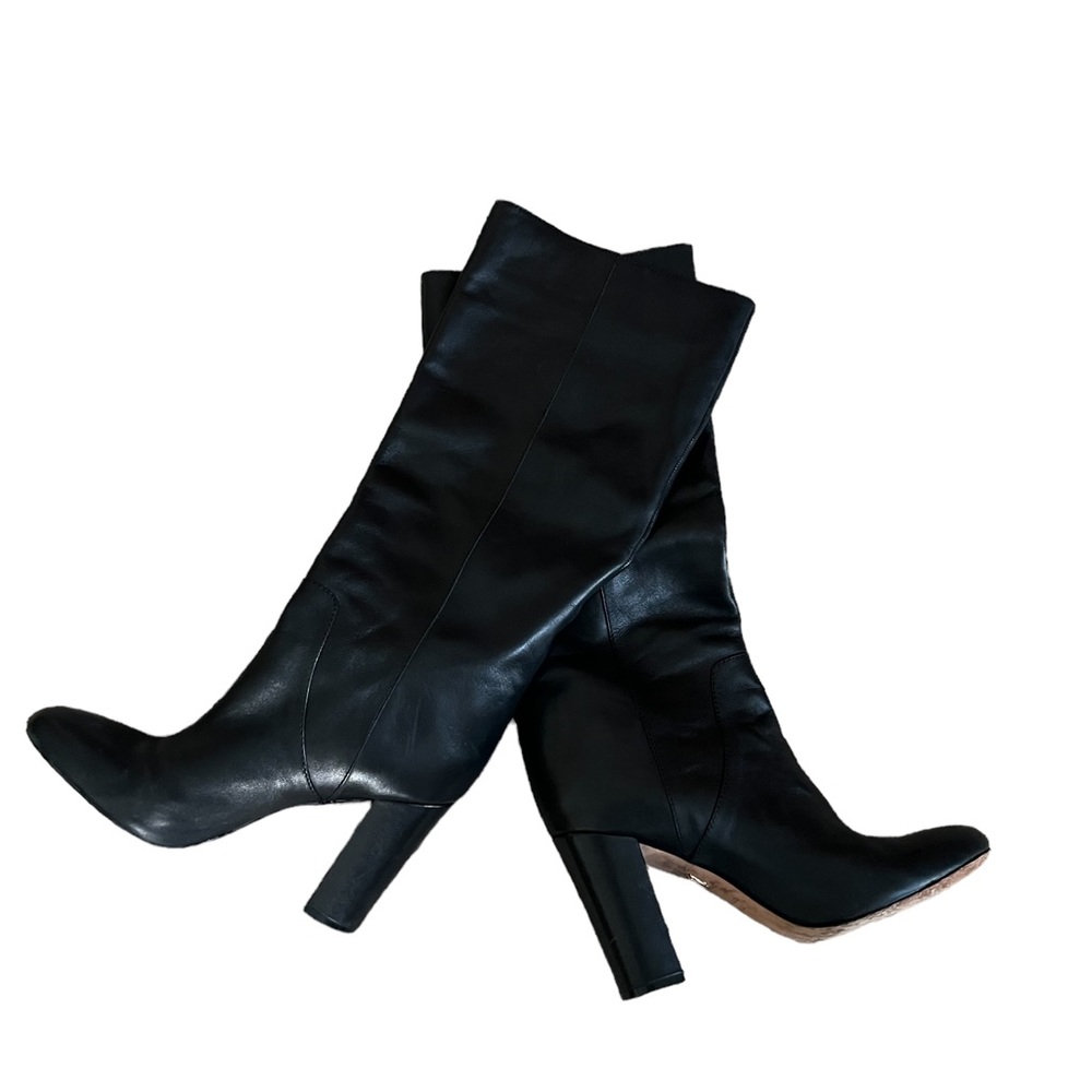 Vince Camuto Tall Knee High Leather- Heeled VI-Tiona Boots Size 8